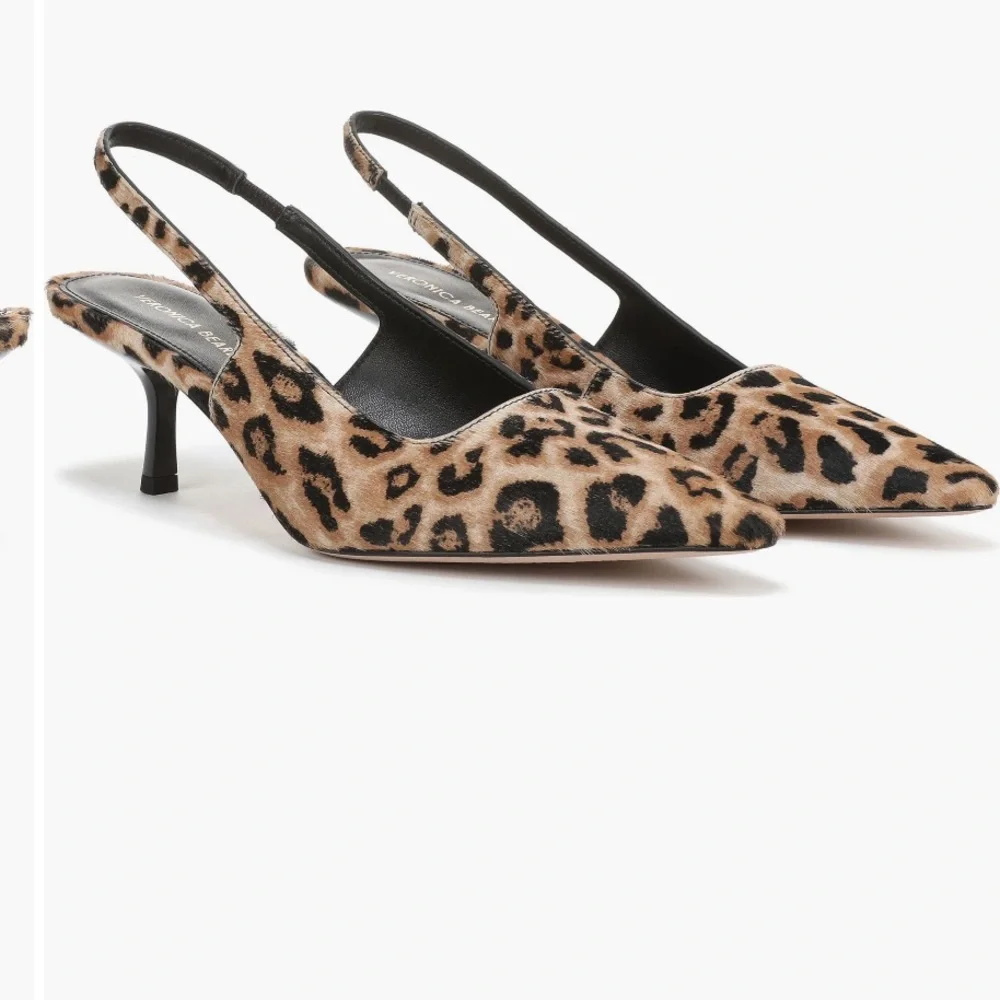 Veronica Beard Leopard Print Slingback Heels NWOT - Picture 1 of 9